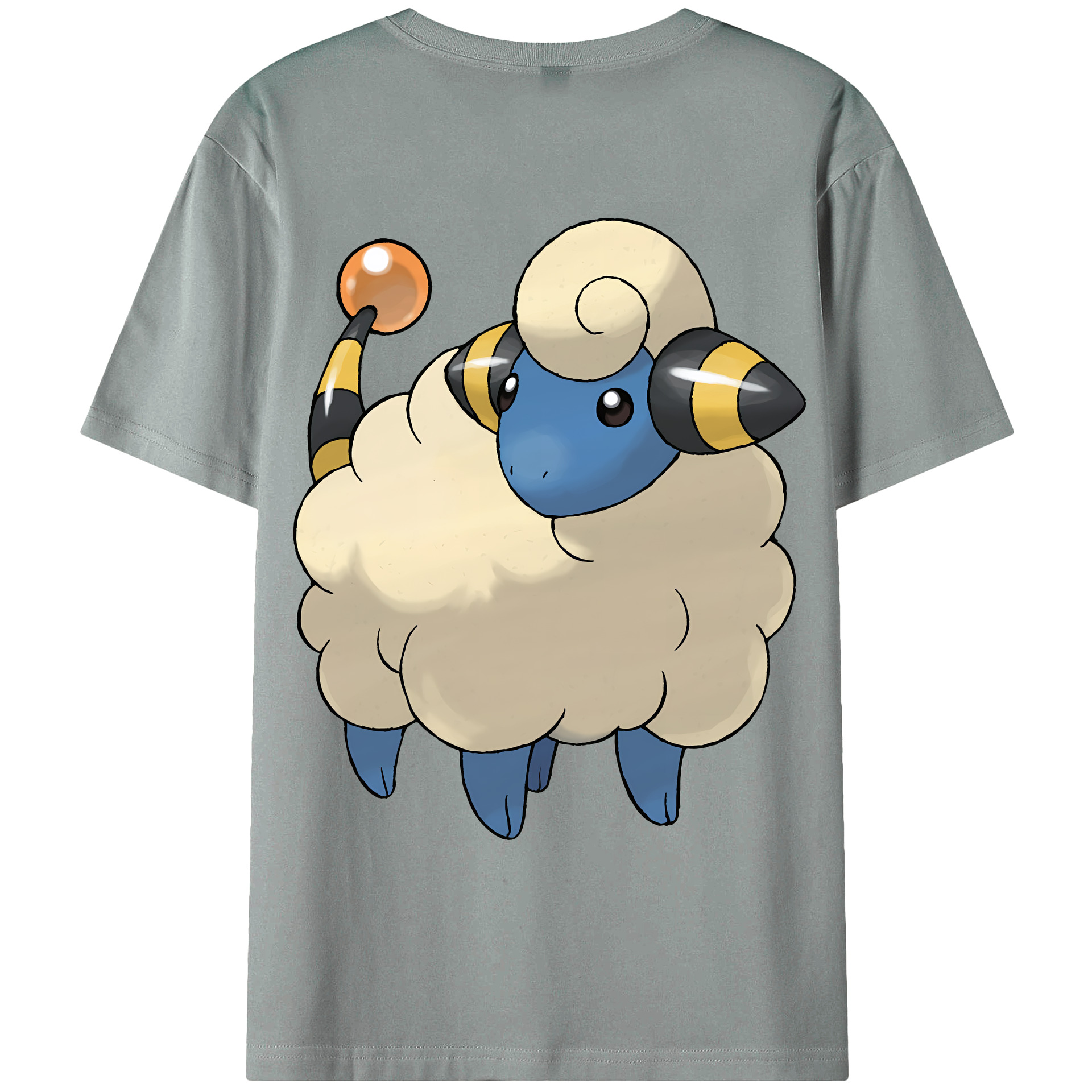 （画像用） ポケットモンスター Pokémon 綿100％ メンズ半袖Tシャツ（バックプリント） 通気性